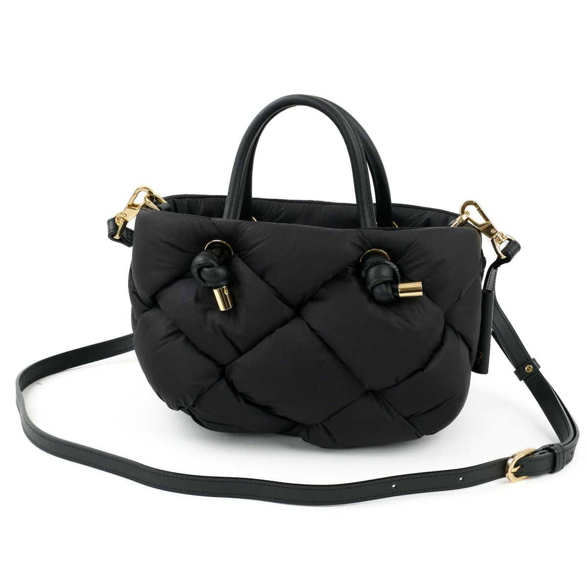 VIOLAd'ORO ヴィオラドーロ ELMO エルモ ノットハンドルトートバッグ ナイロンボンディングメッシュ V-8948