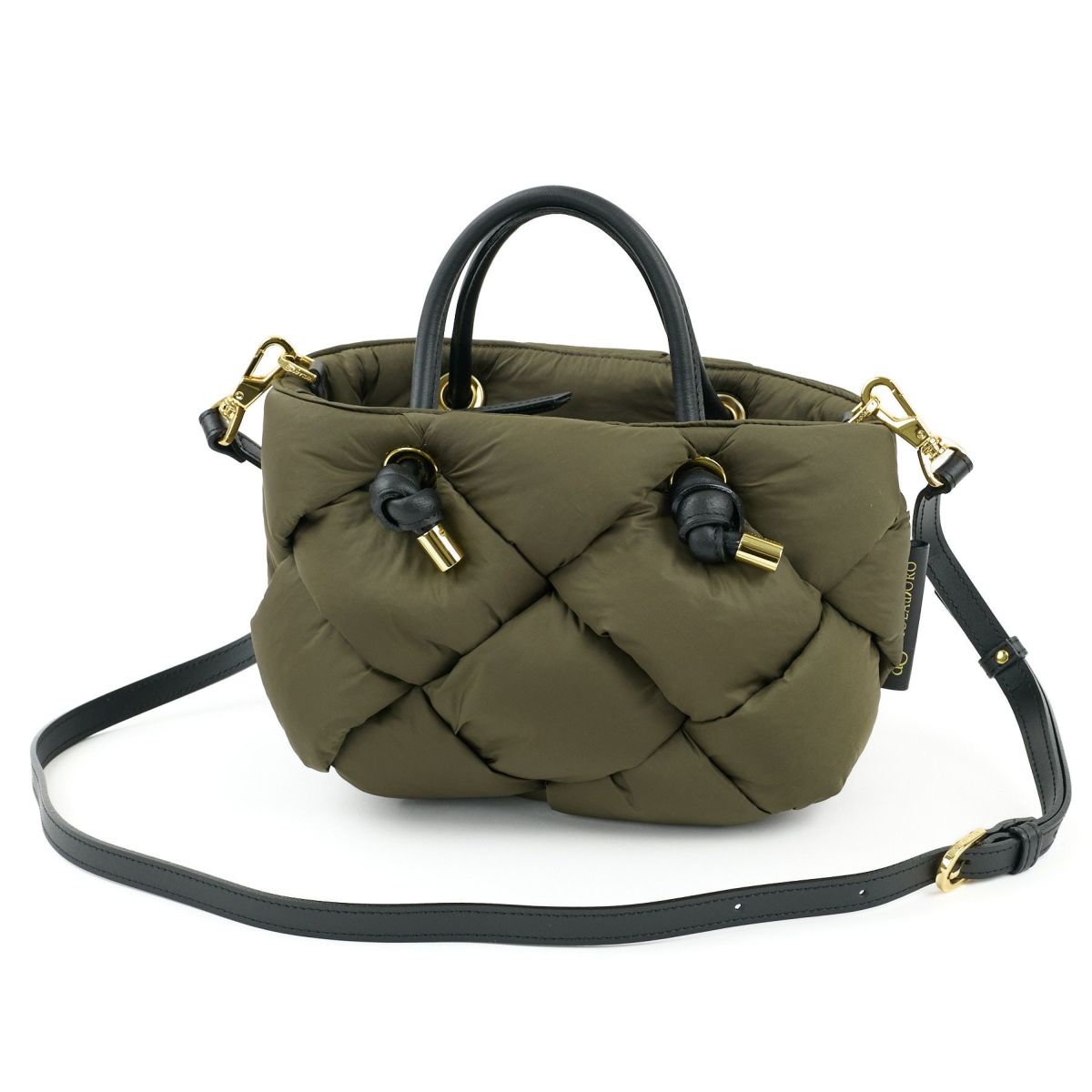 VIOLAd'ORO ヴィオラドーロ ELMO エルモ ノットハンドルトートバッグ ナイロンボンディングメッシュ V-8948