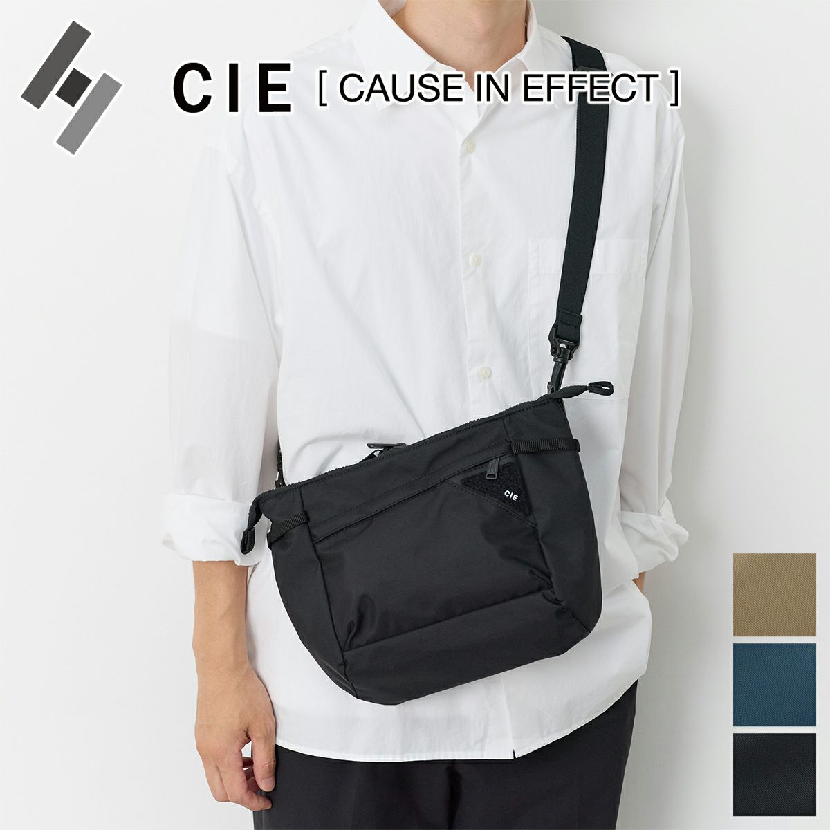 CIE シー FLOW フラットショルダーバッグ（L） 022108