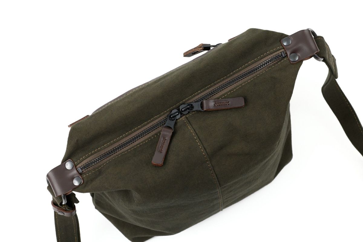 BAGGY PORT バギーポート 黒さび染め帆布 ショルダーバッグ GRN-9604