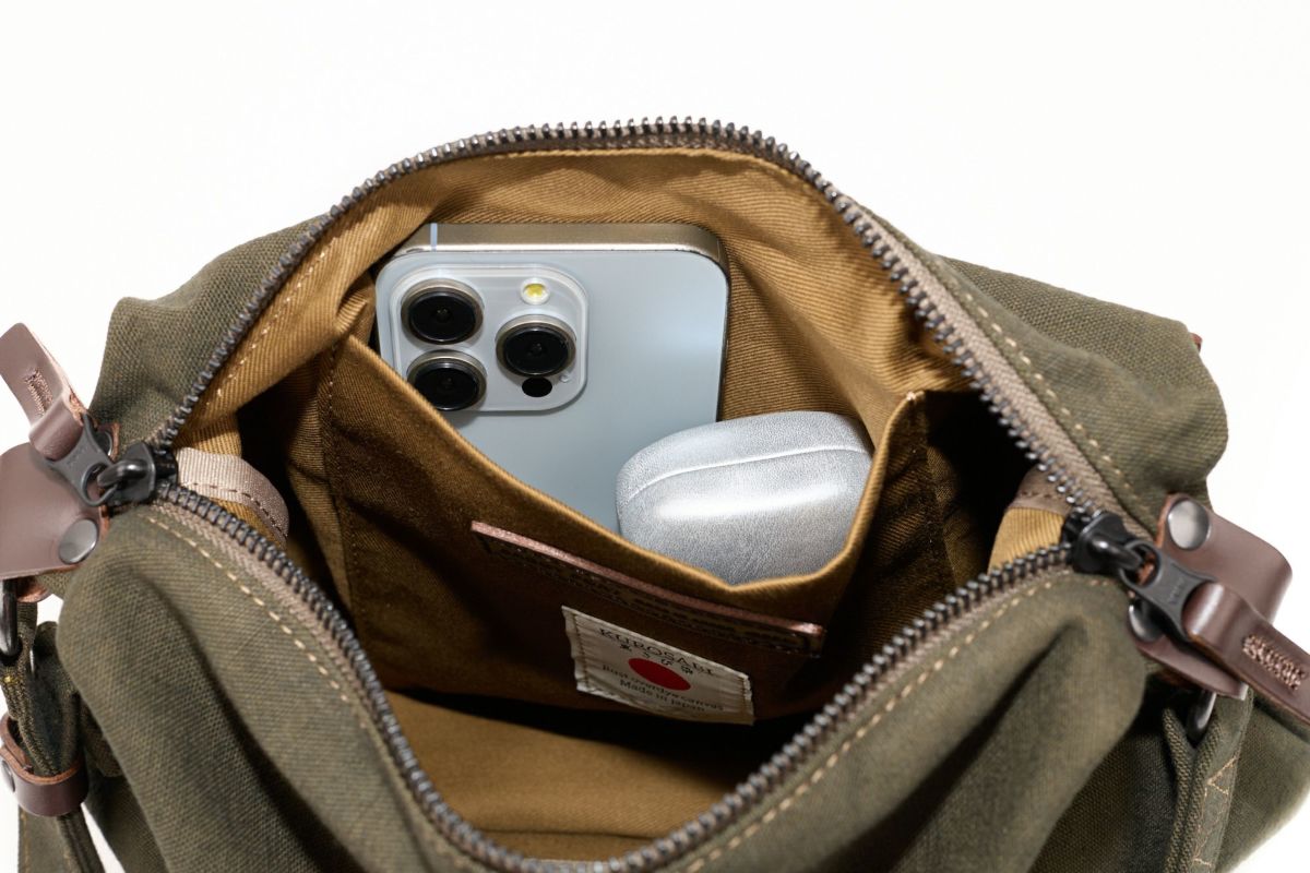 BAGGY PORT バギーポート 黒さび染め帆布 ショルダーバッグ GRN-9604