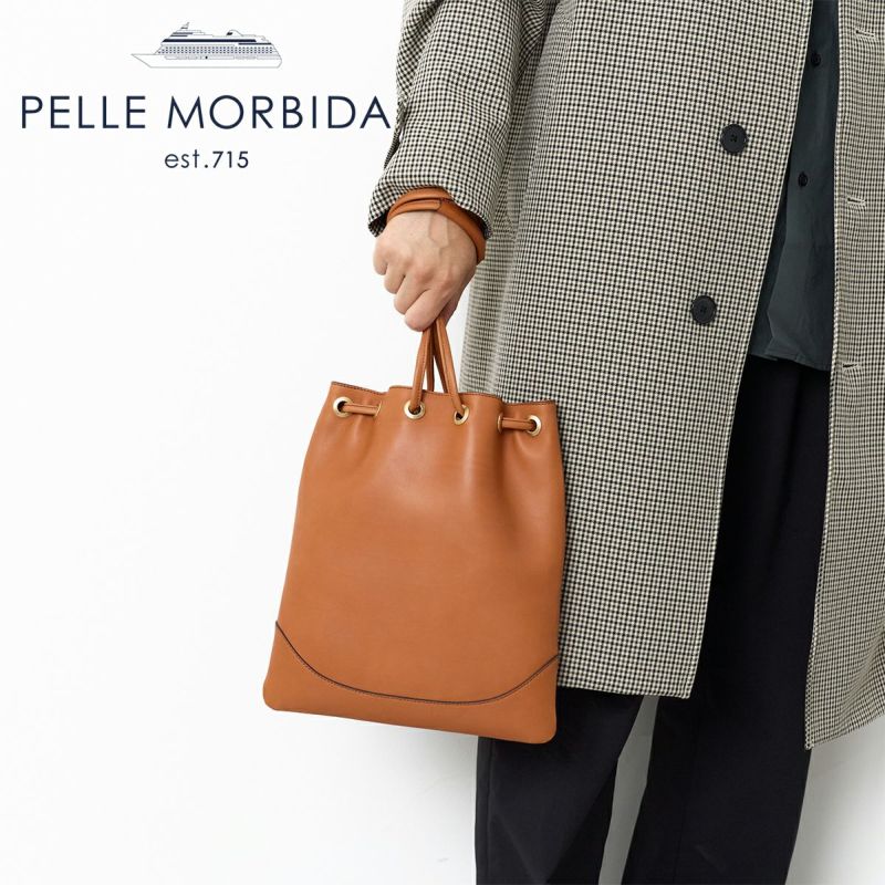 PELLE MORBIDA ペッレモルビダ FIRENZE フィレンツェ 巾着バッグ PMO-MB080FI