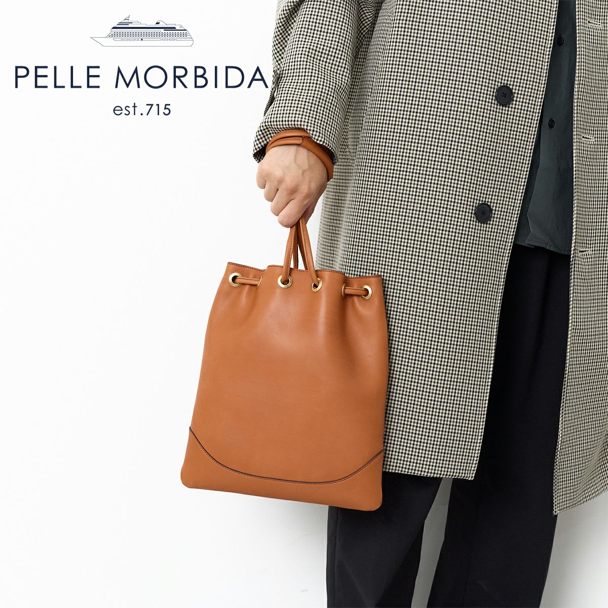 PELLE MORBIDA ペッレモルビダ FIRENZE フィレンツェ 巾着バッグ PMO-MB080FI