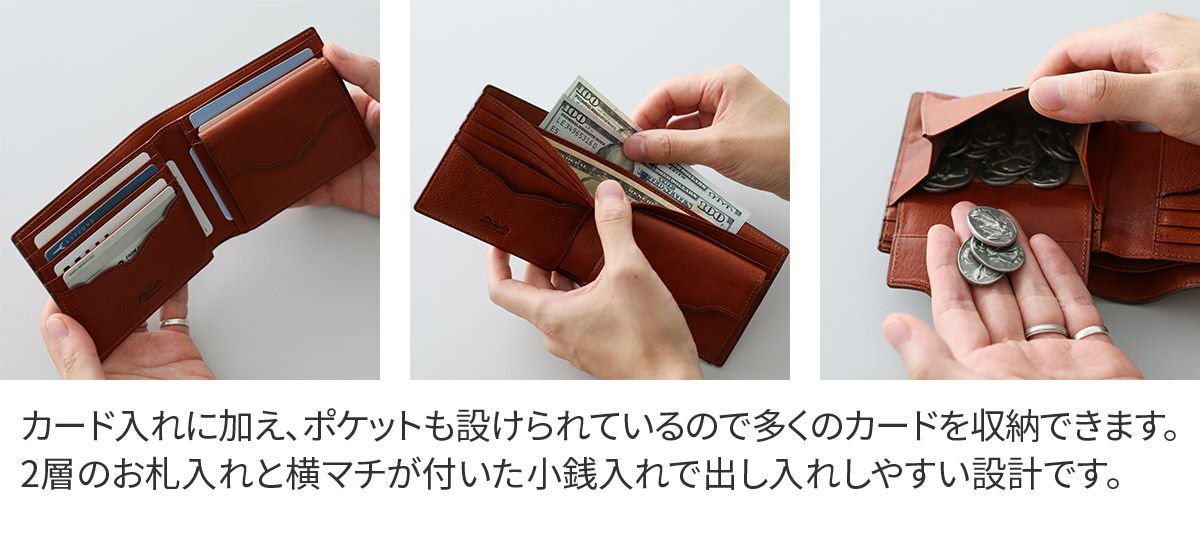 Dakota BLACK LABEL ダコタ ブラックレーベル ハイデ 小銭入れ付き二つ折り財布 0620250