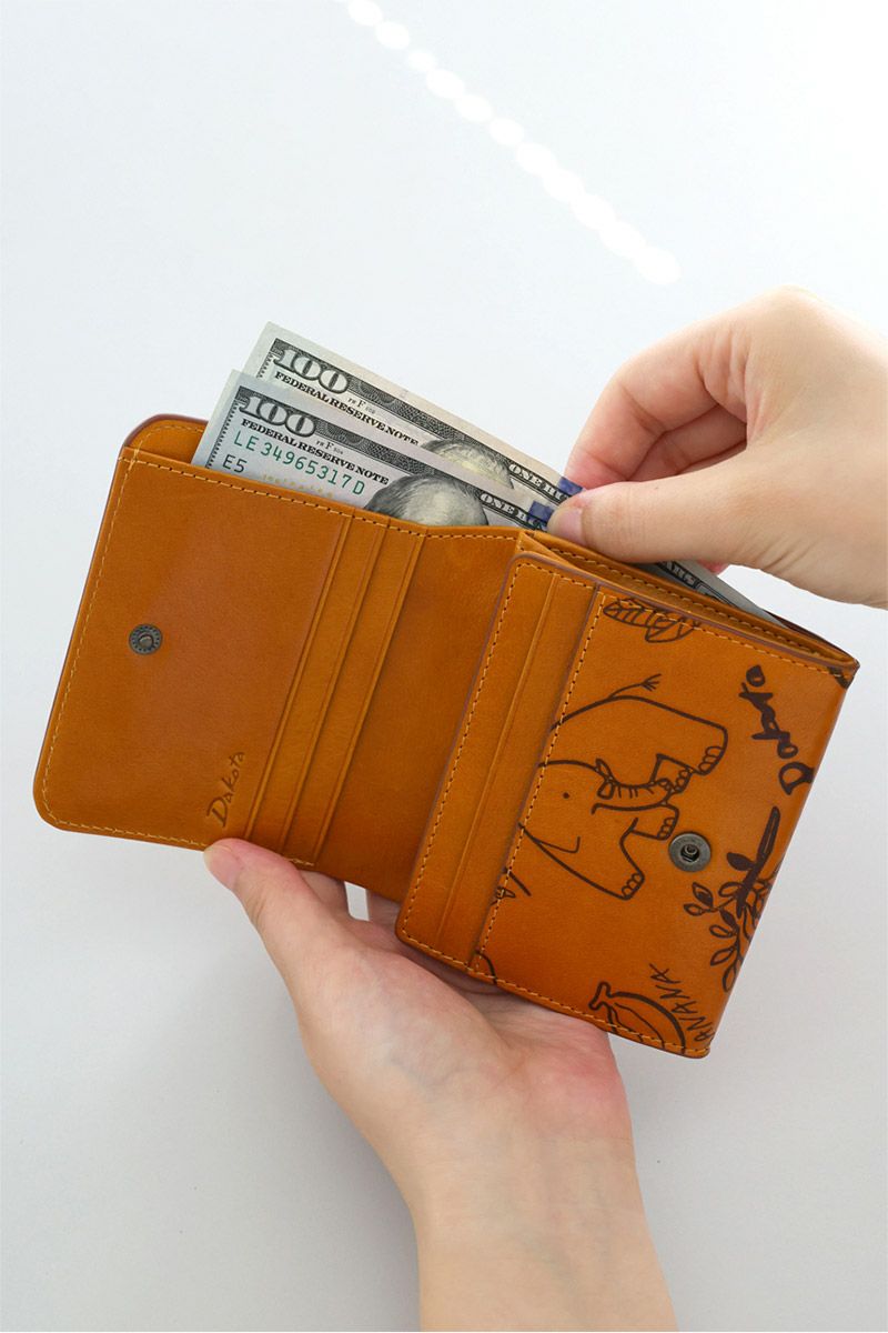 Dakota ダコタ エレファンテ 小銭入れ付き二つ折り財布 0031780