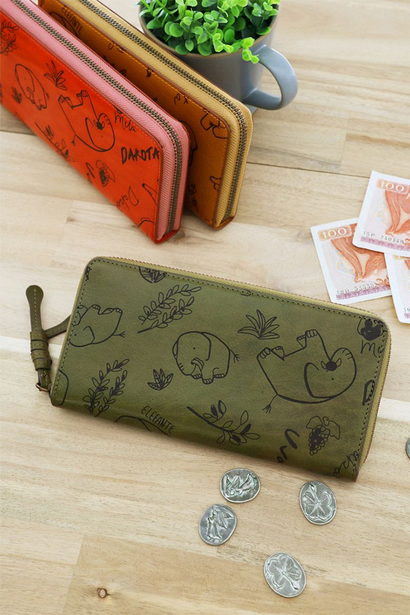 Dakota ダコタ エレファンテ 小銭入れ付き長財布（ラウンドファスナー式 ） 0031782