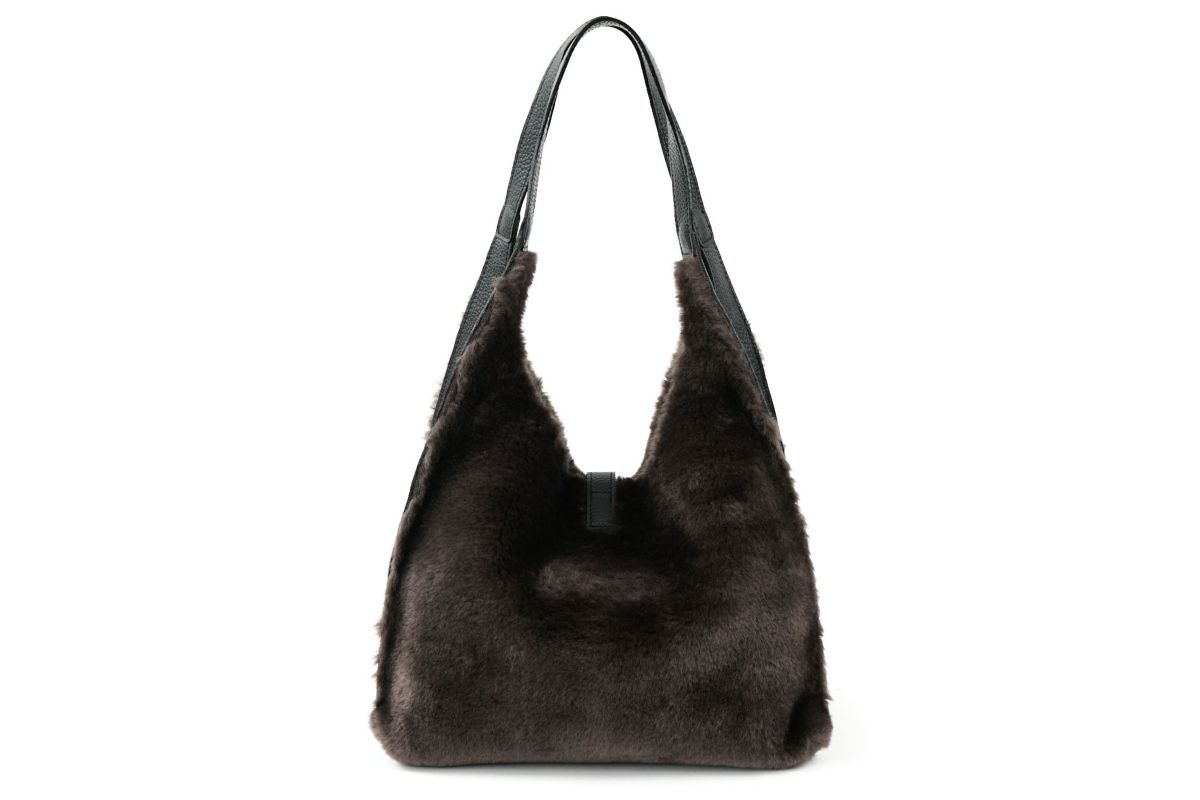 VIOLAd'ORO ヴィオラドーロ ELMO エルモ トートバッグ エコファー Wフェイスムートン V-8969