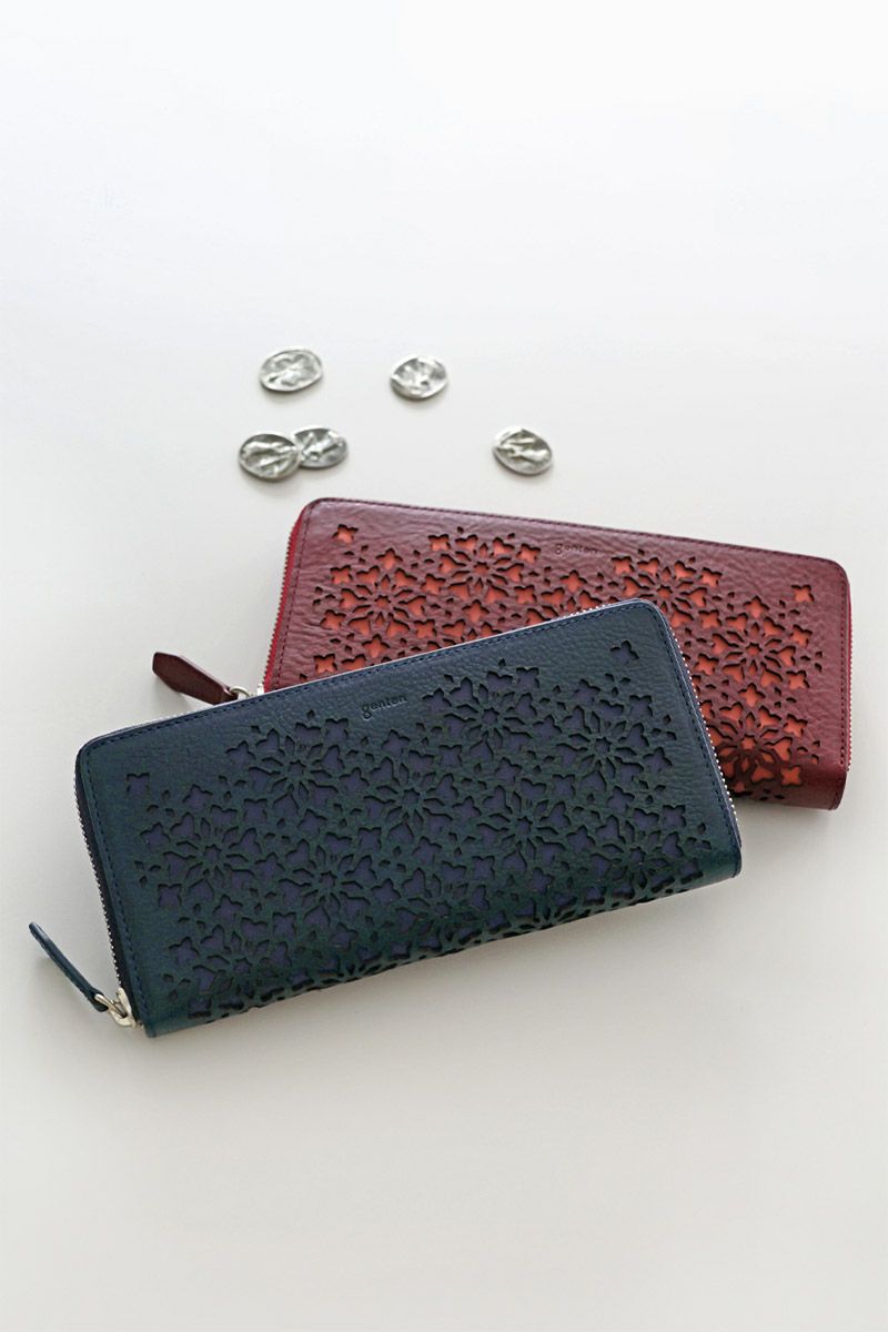 genten ゲンテン Kaleido カレイド 小銭入れ付き長財布（ラウンドファスナー式 ） 44810