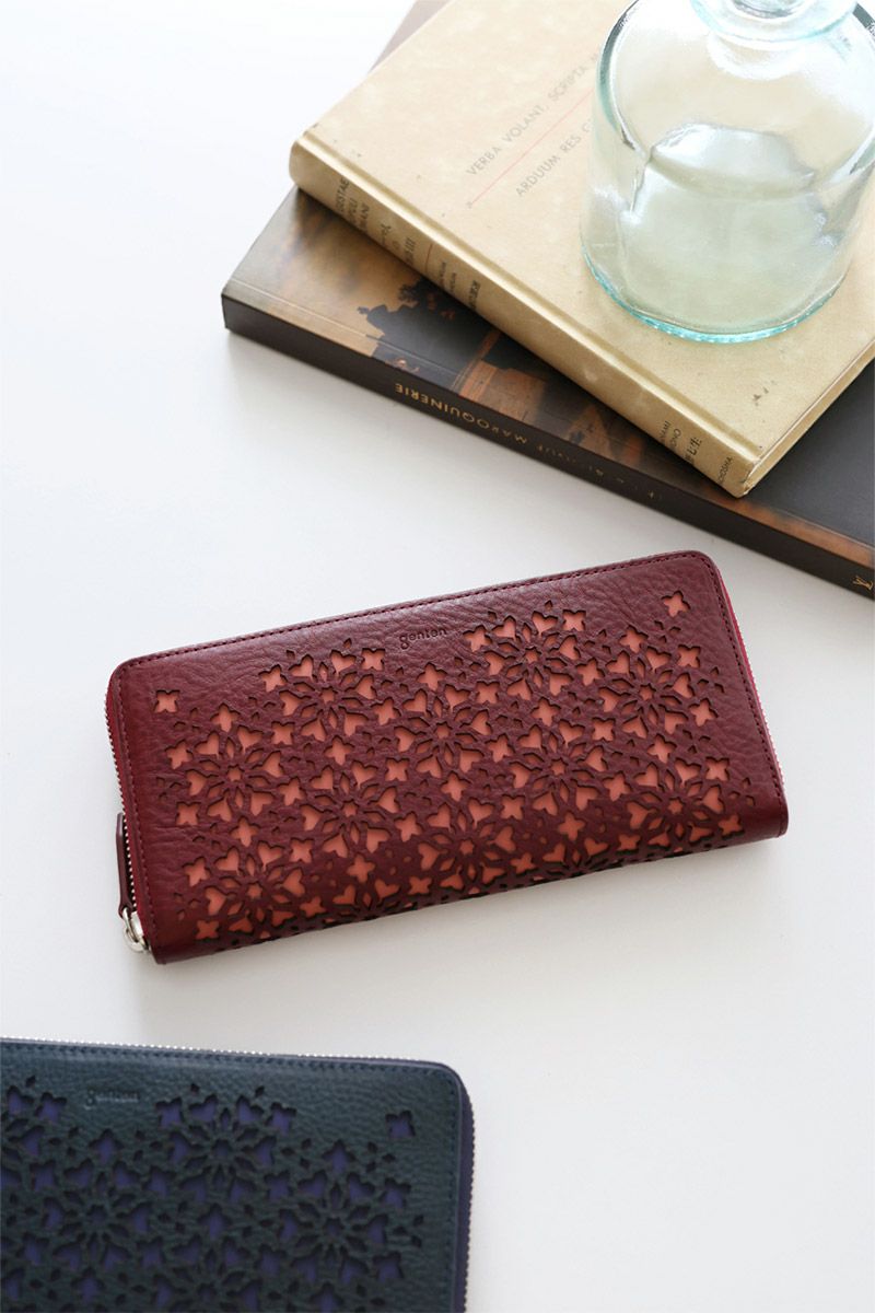 genten ゲンテン Kaleido カレイド 小銭入れ付き長財布（ラウンドファスナー式 ） 44810