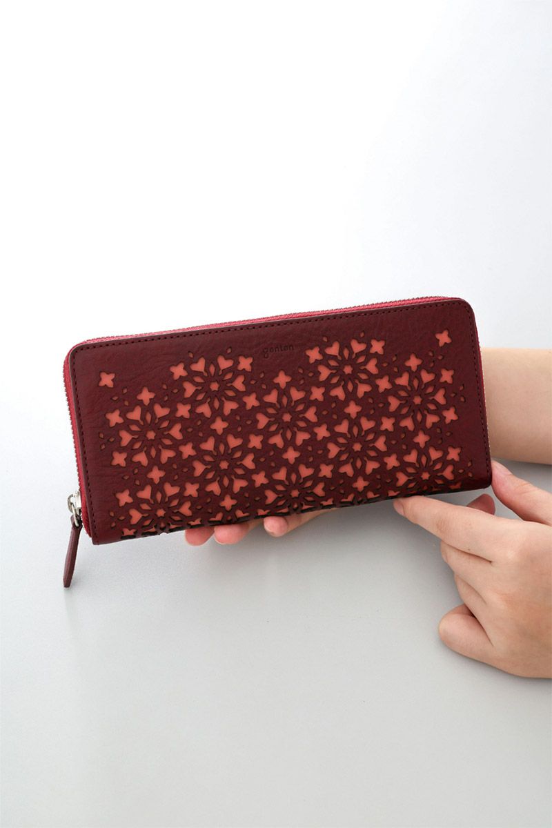 genten ゲンテン Kaleido カレイド 小銭入れ付き長財布（ラウンドファスナー式 ） 44810