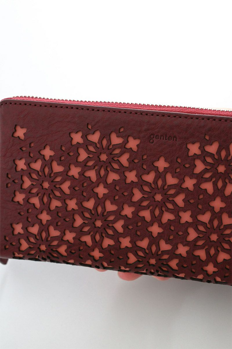 genten ゲンテン Kaleido カレイド 小銭入れ付き長財布（ラウンドファスナー式 ） 44810