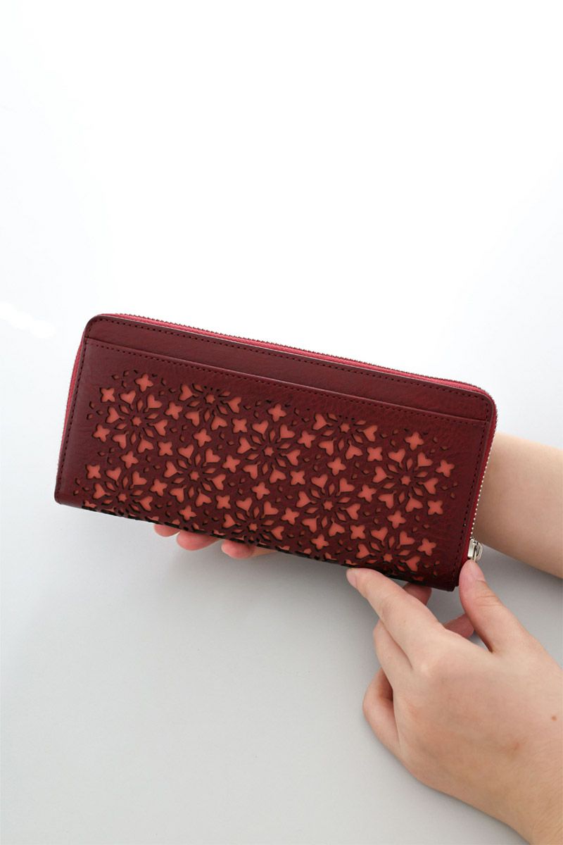 genten ゲンテン Kaleido カレイド 小銭入れ付き長財布（ラウンドファスナー式 ） 44810