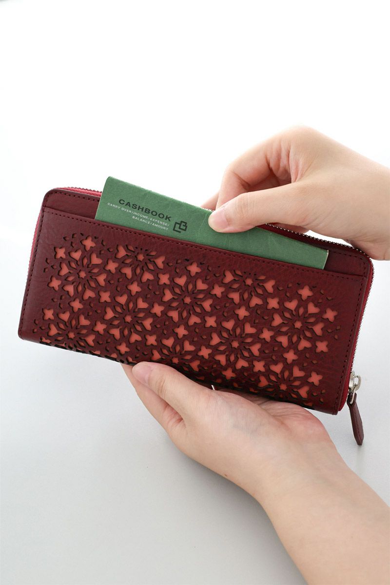 genten ゲンテン Kaleido カレイド 小銭入れ付き長財布（ラウンドファスナー式 ） 44810