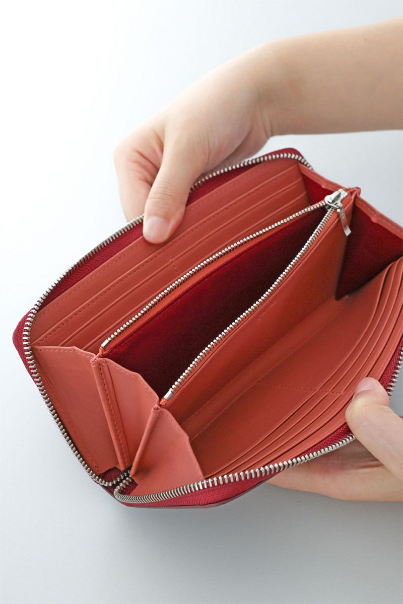 genten ゲンテン Kaleido カレイド 小銭入れ付き長財布（ラウンドファスナー式 ） 44810