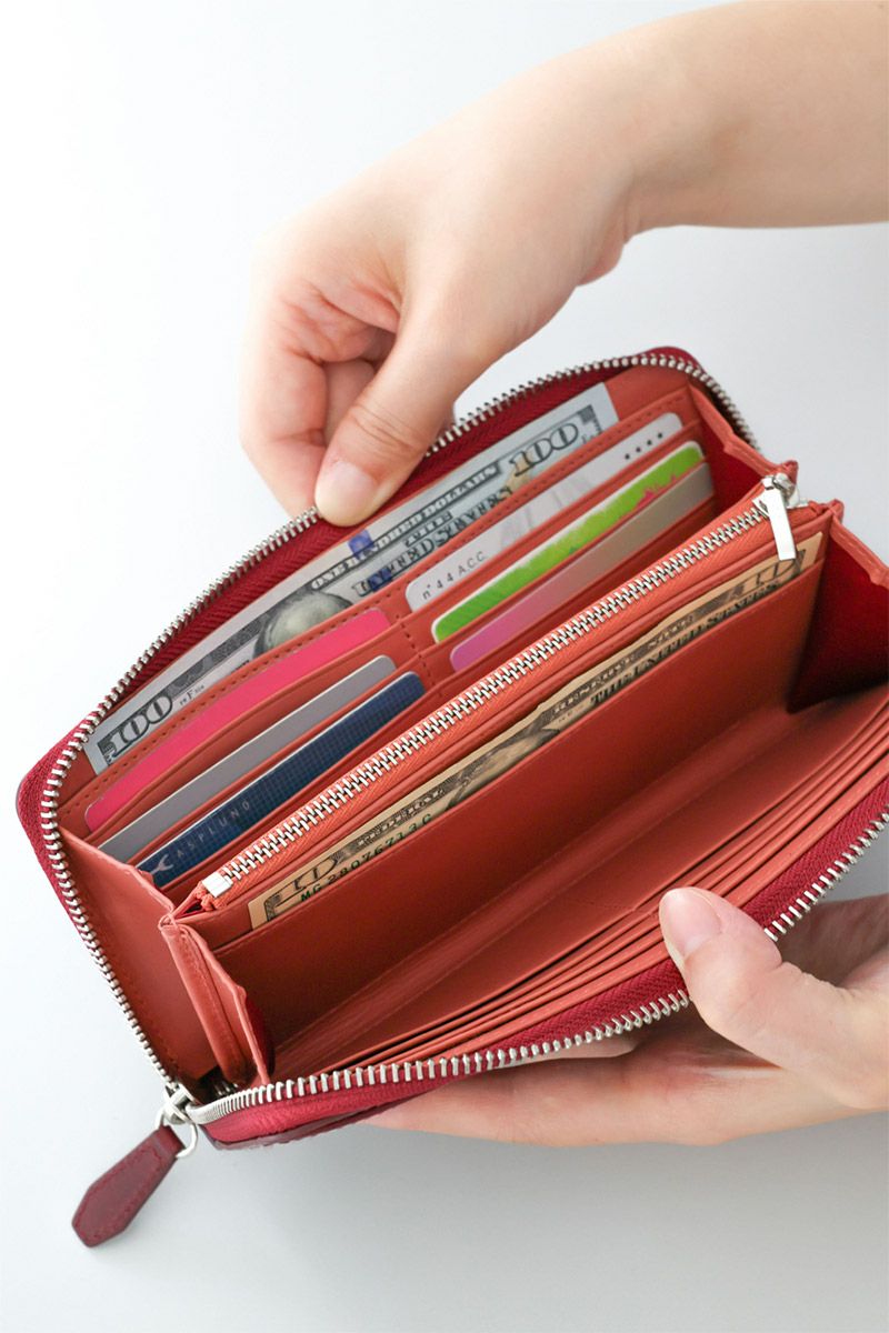 genten ゲンテン Kaleido カレイド 小銭入れ付き長財布（ラウンドファスナー式 ） 44810