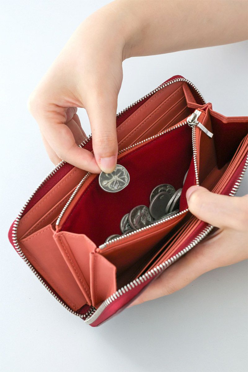 genten ゲンテン Kaleido カレイド 小銭入れ付き長財布（ラウンドファスナー式 ） 44810