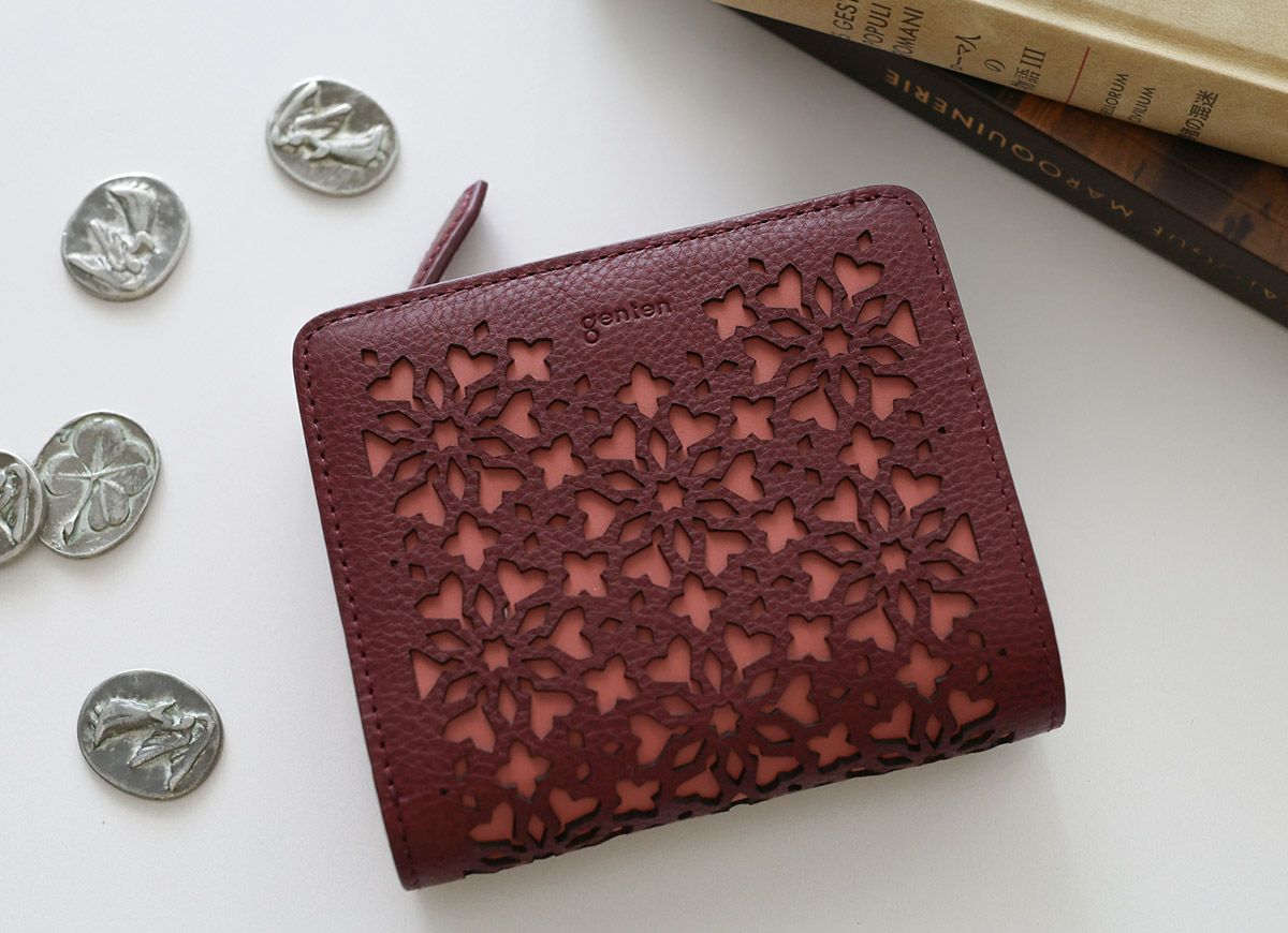 genten ゲンテン Kaleido カレイド 小銭入れ付き二つ折り財布 44811