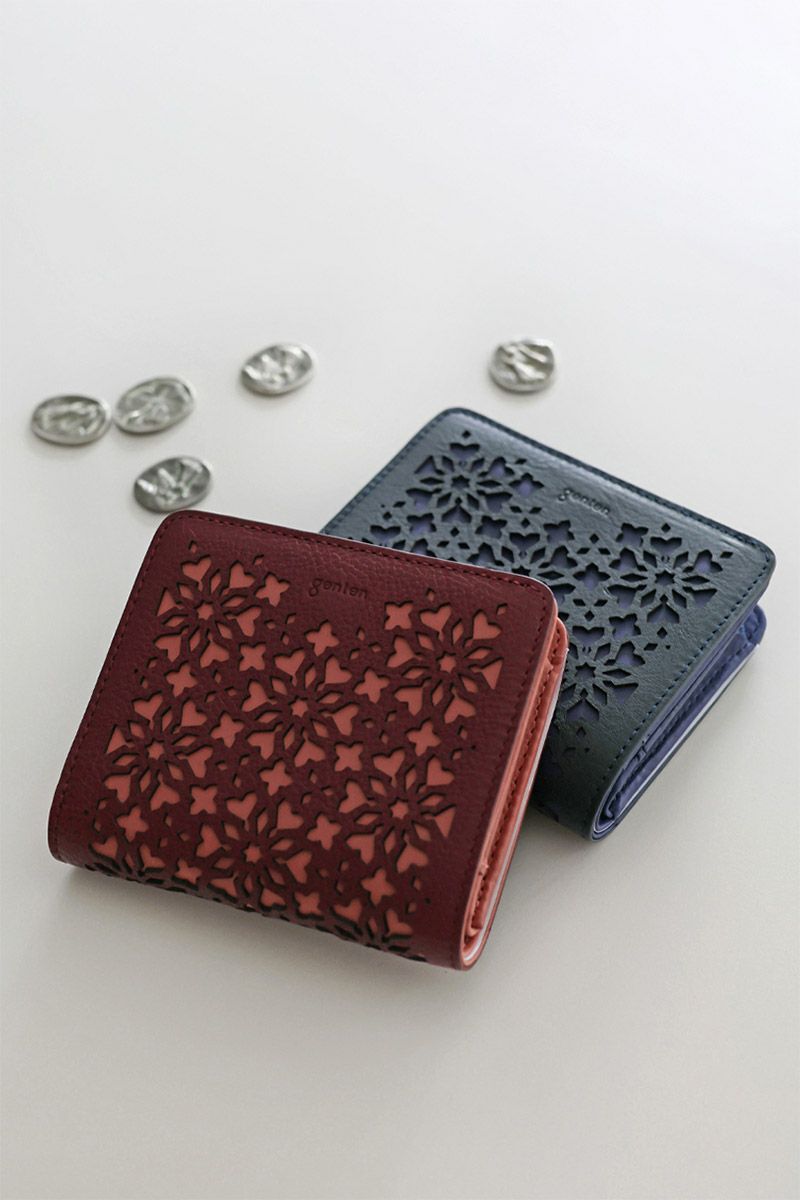 genten ゲンテン Kaleido カレイド 小銭入れ付き二つ折り財布 44811