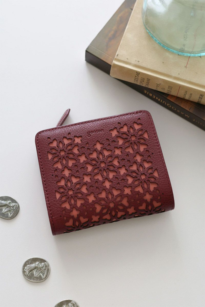 genten ゲンテン Kaleido カレイド 小銭入れ付き二つ折り財布 44811