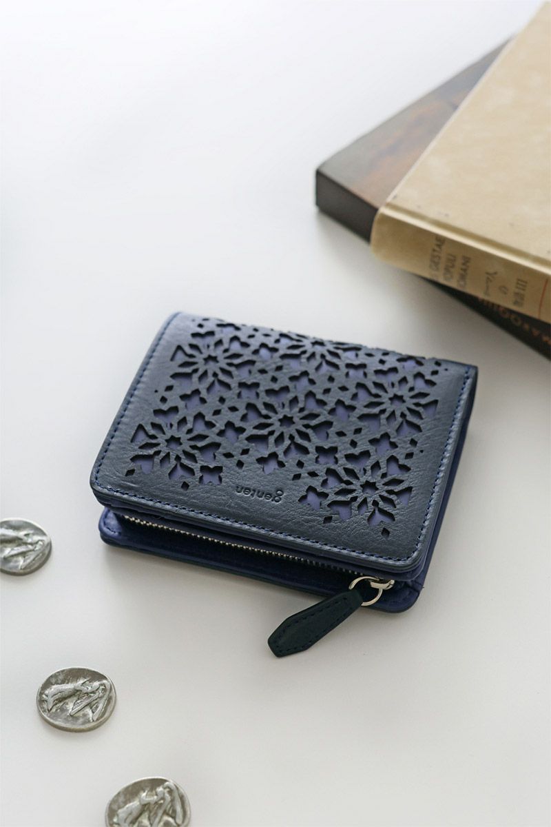 genten ゲンテン Kaleido カレイド 小銭入れ付き二つ折り財布 44811