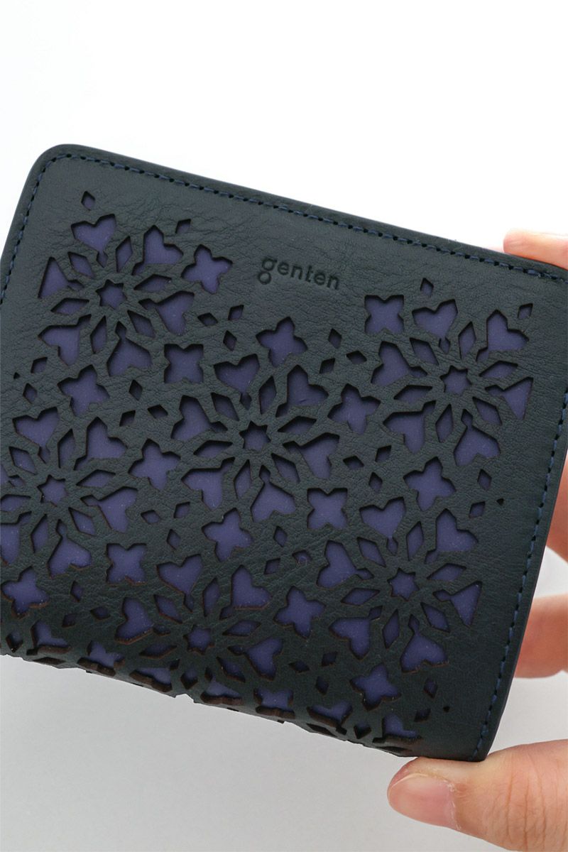 genten ゲンテン Kaleido カレイド 小銭入れ付き二つ折り財布 44811
