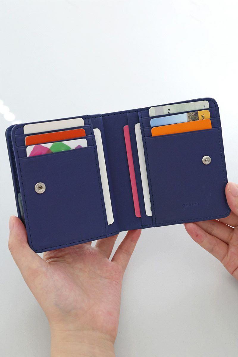 genten ゲンテン Kaleido カレイド 小銭入れ付き二つ折り財布 44811