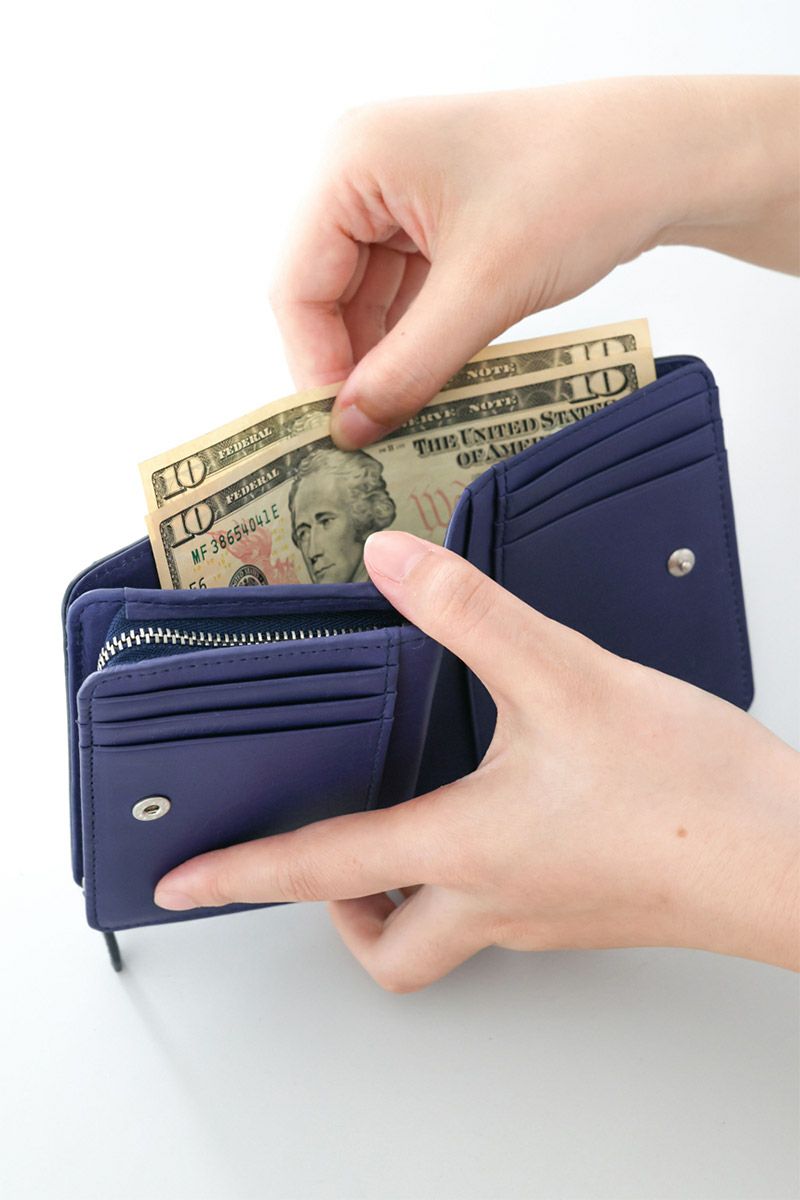 genten ゲンテン Kaleido カレイド 小銭入れ付き二つ折り財布 44811