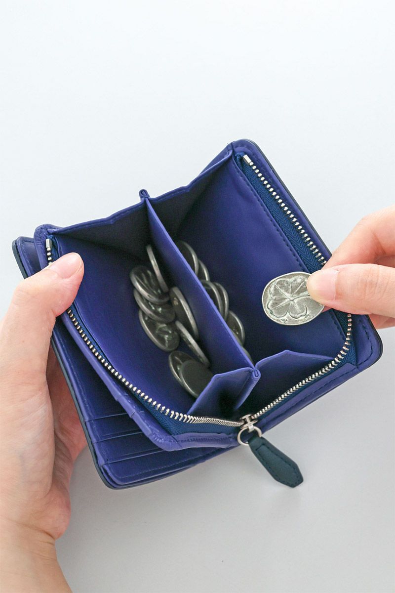 genten ゲンテン Kaleido カレイド 小銭入れ付き二つ折り財布 44811