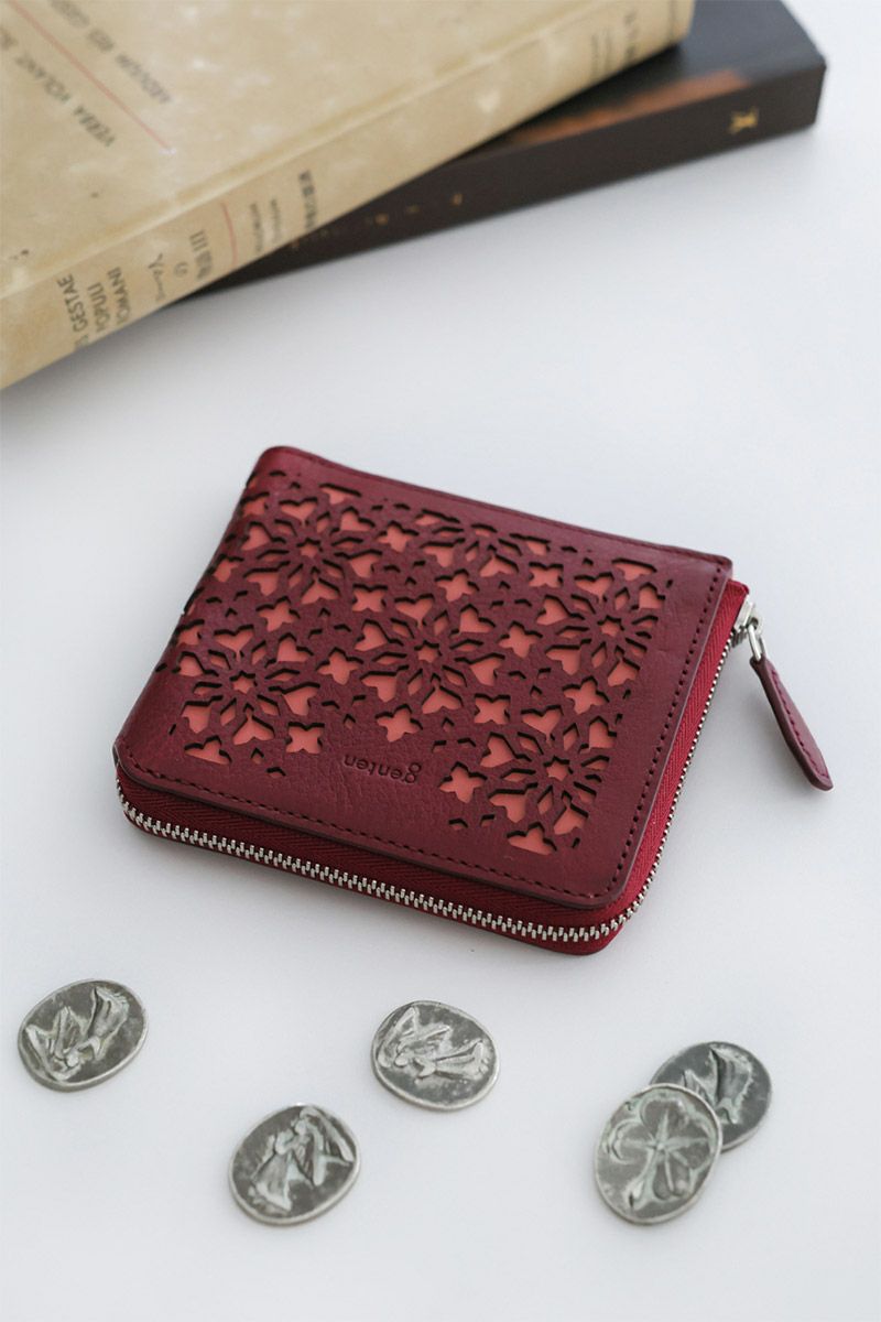 genten ゲンテン Kaleido カレイド 小銭入れ付き二つ折り財布（L字ファスナー式） 44812