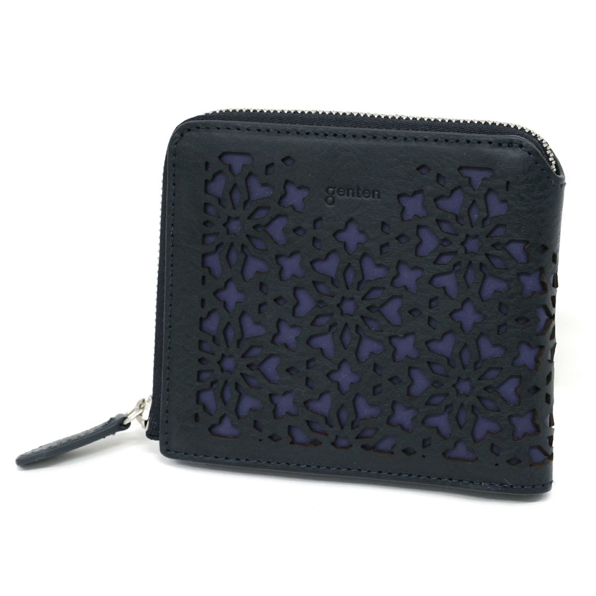 genten ゲンテン Kaleido カレイド 小銭入れ付き二つ折り財布（L字ファスナー式） 44812