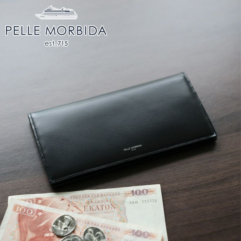 PELLE MORBIDA ペッレモルビダ Barca バルカ カーフレザー シェードラックス 長財布 PMO-BA708