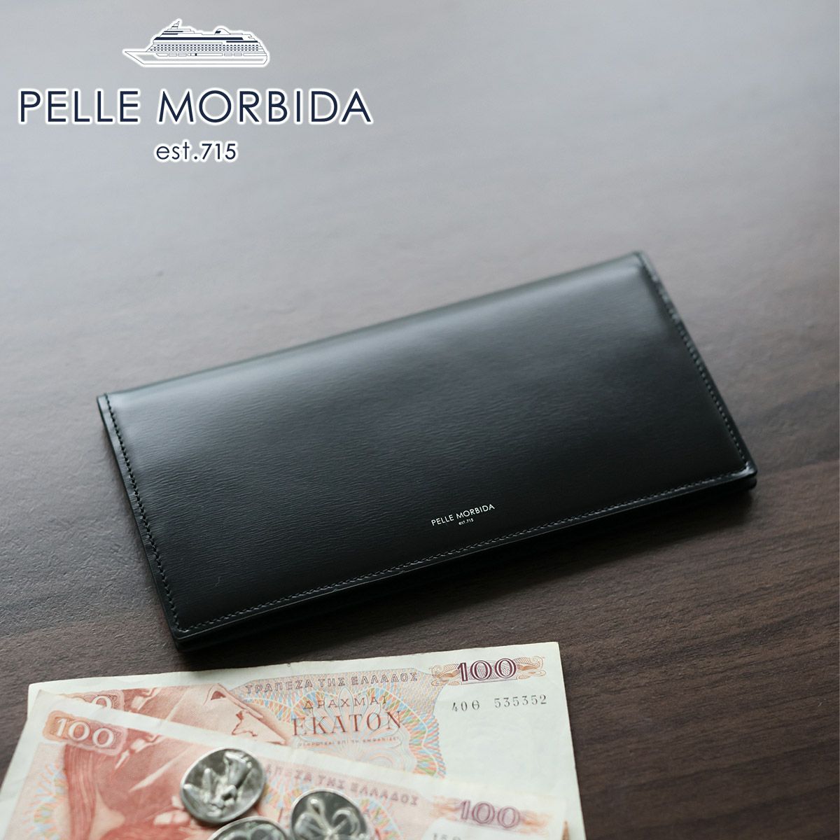 PELLE MORBIDA ペッレモルビダ Barca バルカ カーフレザー シェードラックス 長財布 PMO-BA708
