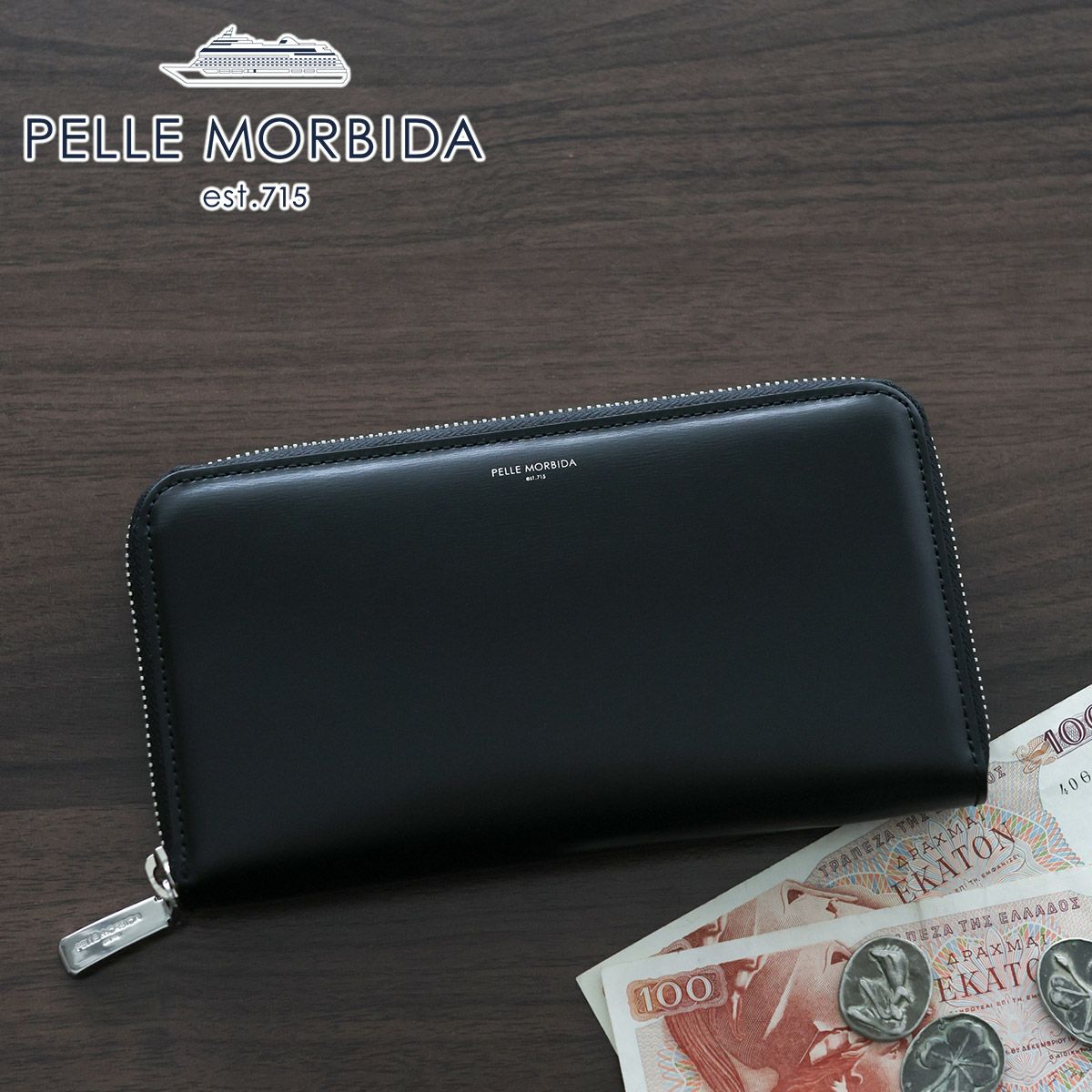 PELLE MORBIDA ペッレモルビダ Barca バルカ カーフレザー シェードラックス 長財布 PMO-BA711