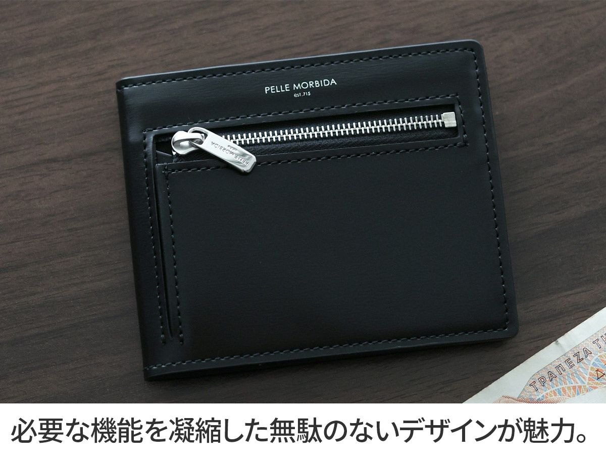 PELLE MORBIDA ペッレモルビダ Barca バルカ カーフレザー シェードラックス コンパクトウォレット PMO-BA729