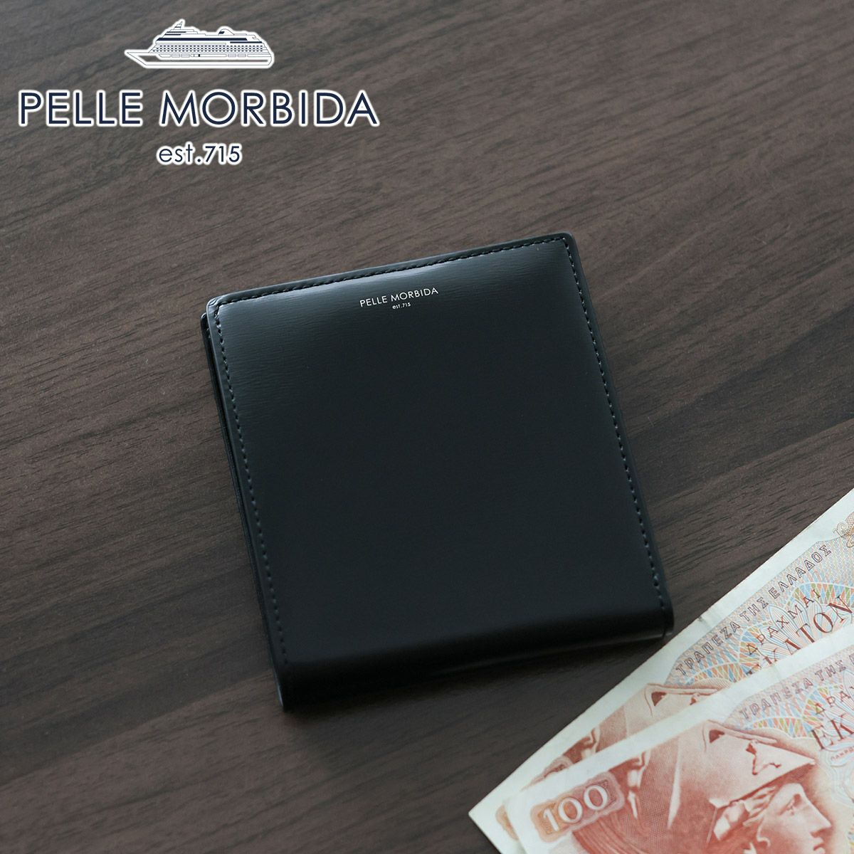 PELLE MORBIDA ペッレモルビダ Barca バルカ カーフレザー シェードラックス コンパクトウォレット PMO-BA735