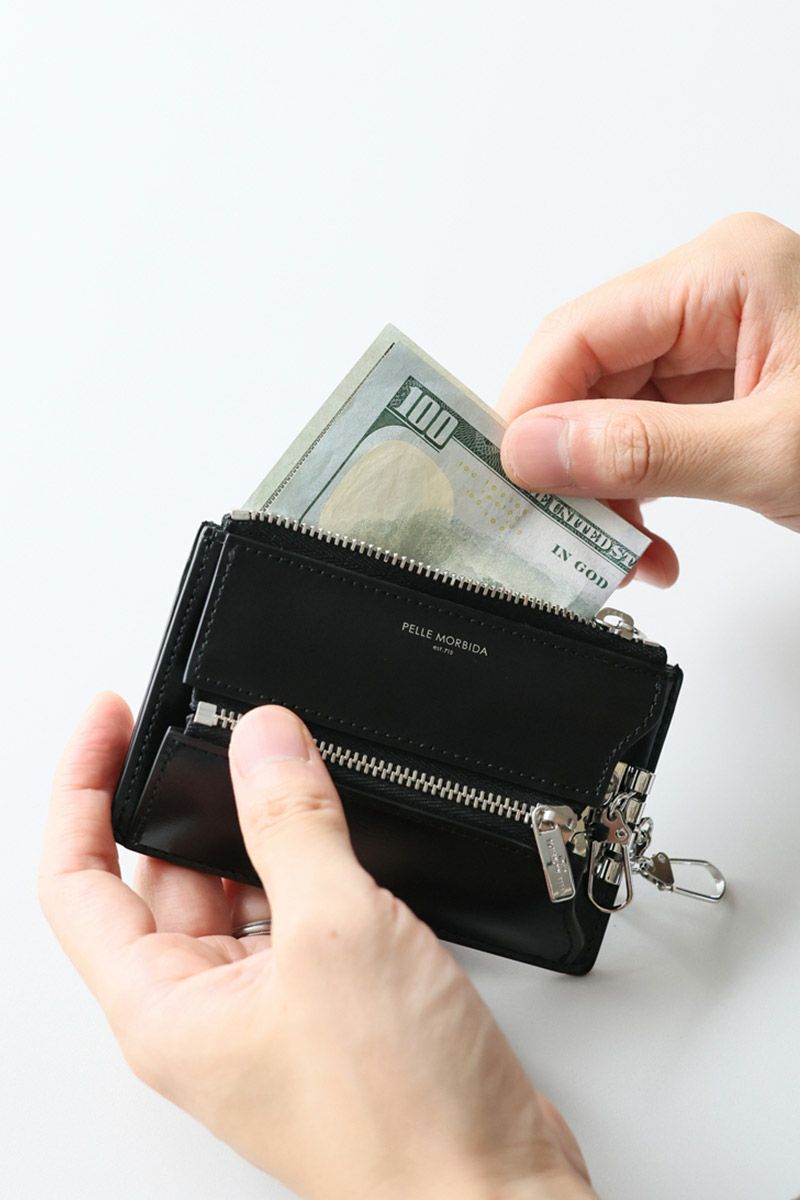 PELLE MORBIDA ペッレモルビダ Barca バルカ カーフレザー シェードラックス コインケース PMO-BA736