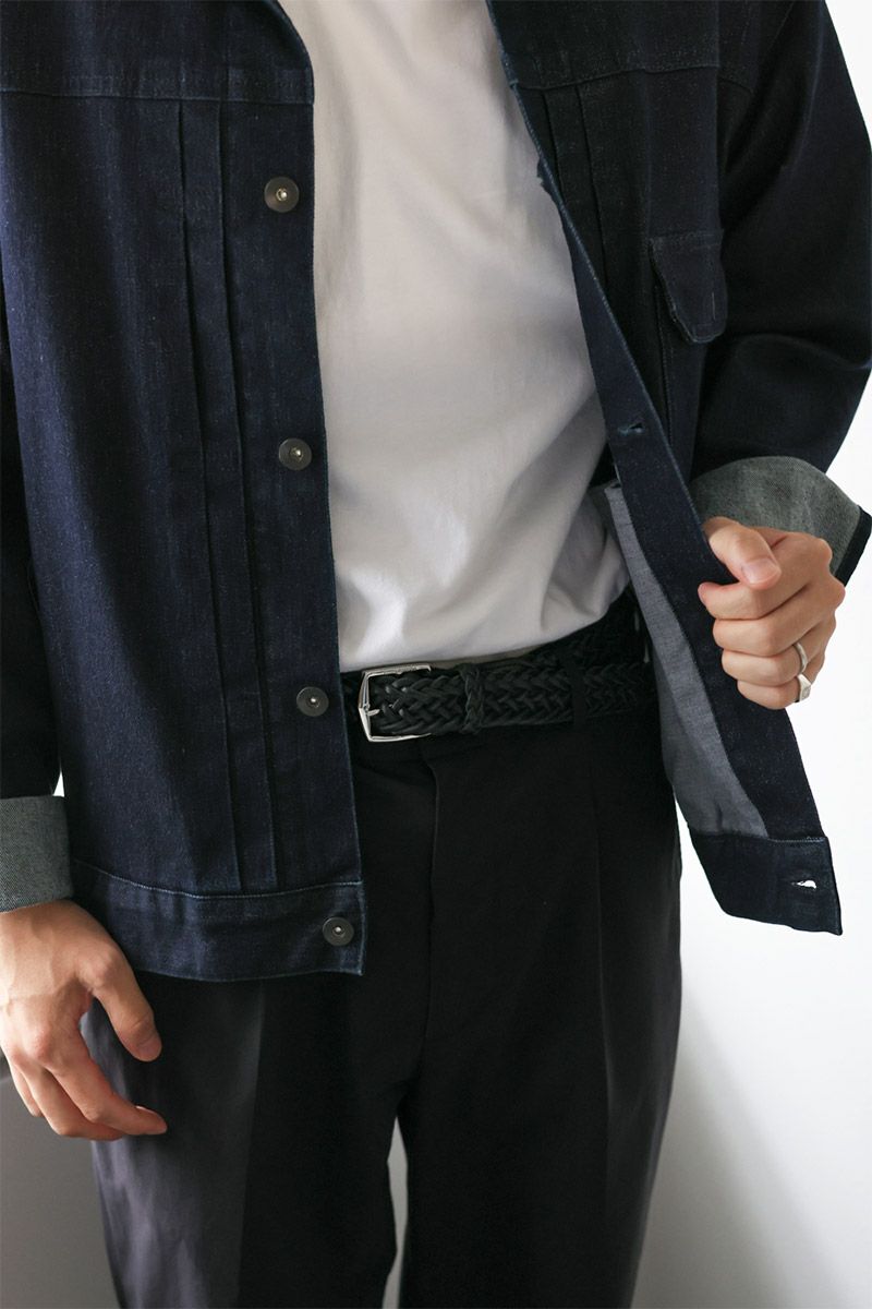 PELLE MORBIDA ペッレモルビダ Barca バルカ カーフレザー レザーメッシュベルト PMO-BAB004