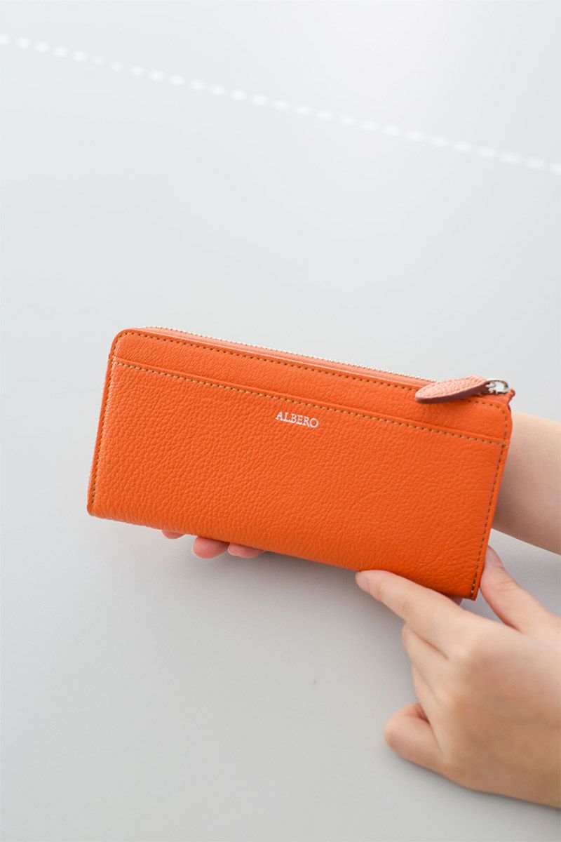 ALBERO アルベロ Capretta カプレッタ 小銭入れ付き長財布（L字ファスナー式） 8600