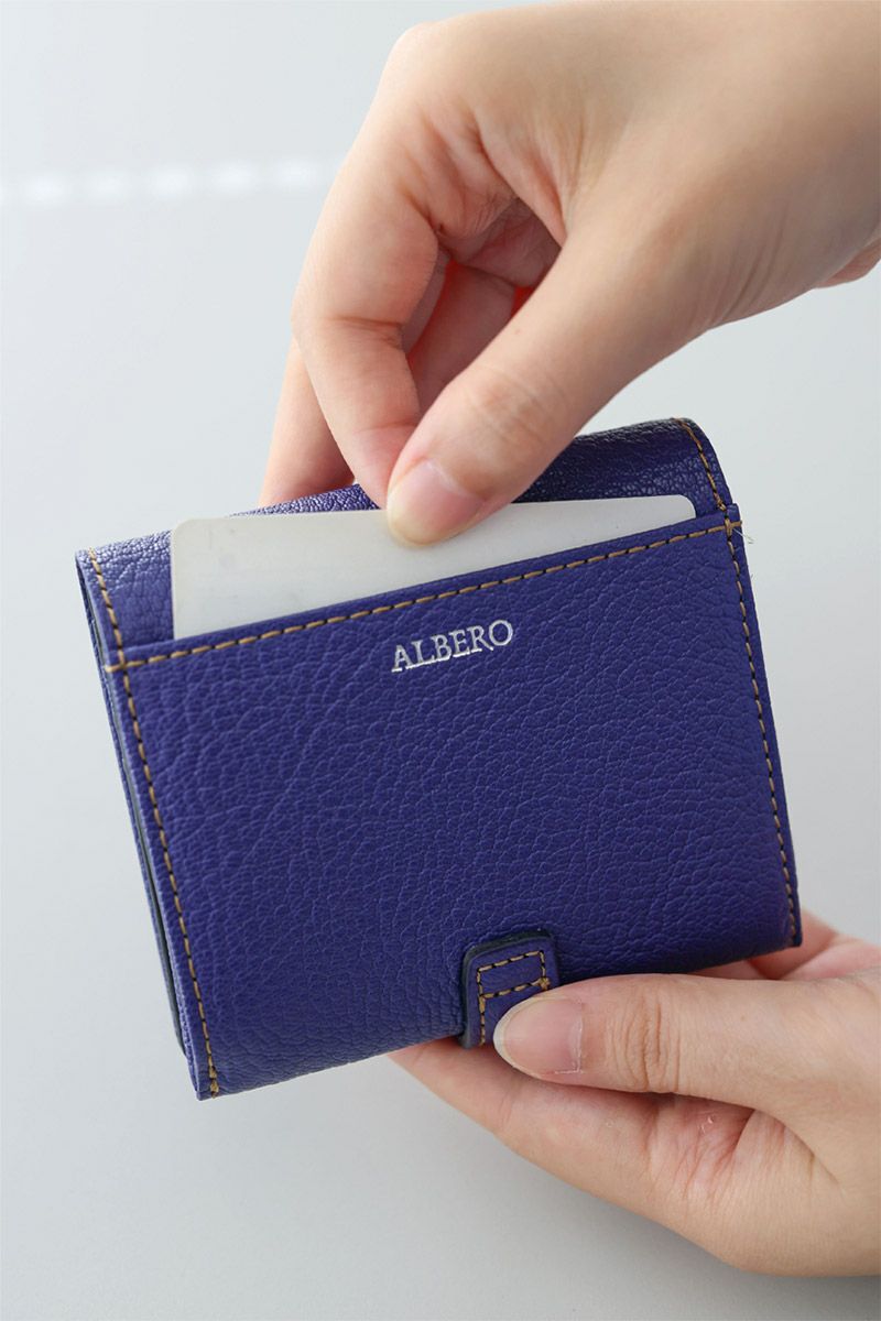 ALBERO アルベロ Capretta カプレッタ 小銭入れ付き二つ折り財布 8602