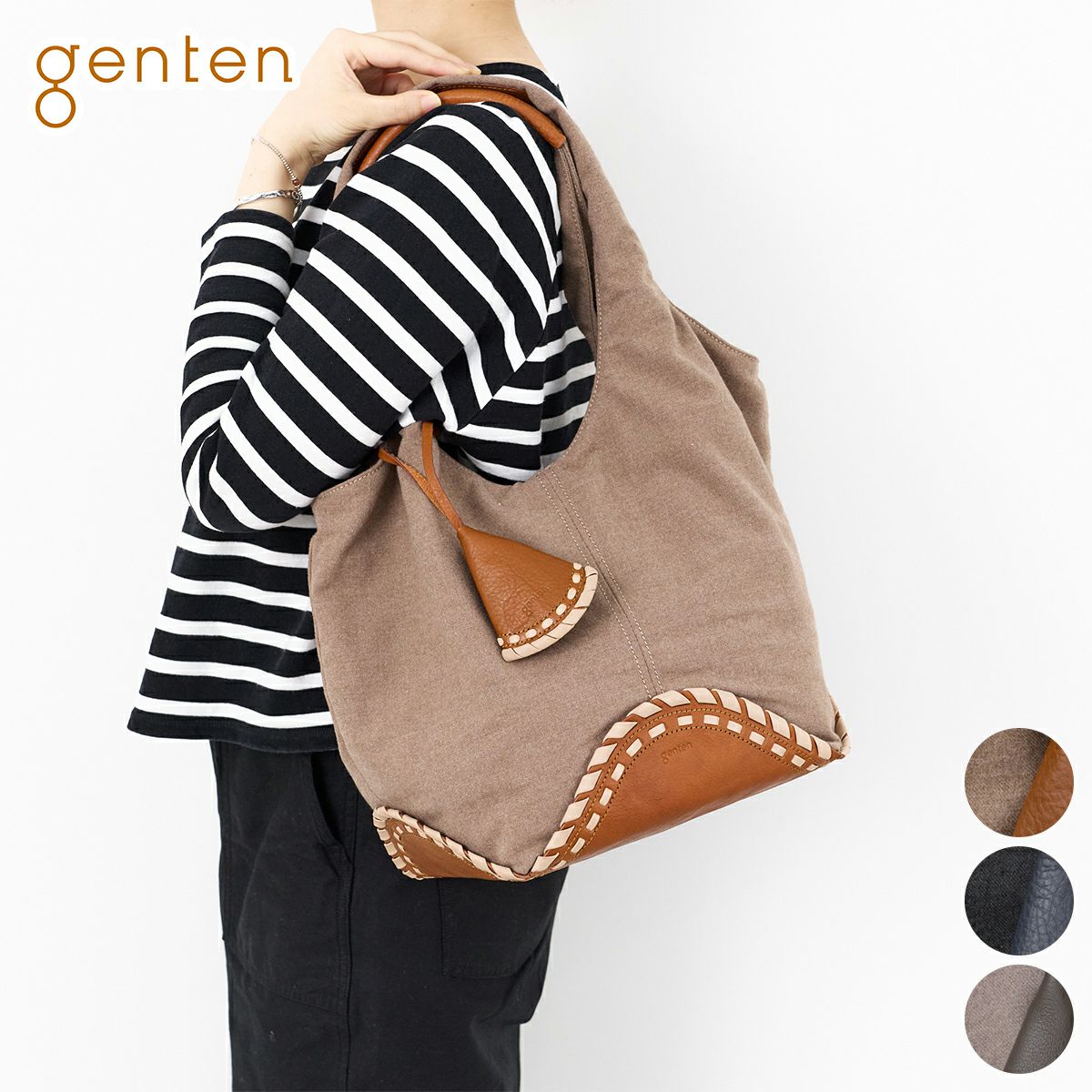 genten ゲンテン Plaid プラッド トートバッグ 44755