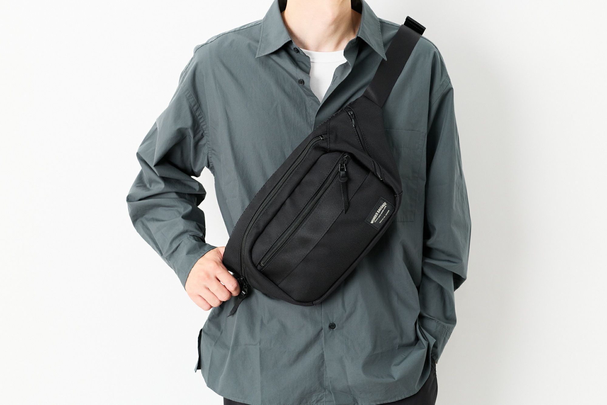 WONDER BAGGAGE ワンダーバケージ GOODMANS ショルダーシリーズ ウエストバッグ WB-G-024
