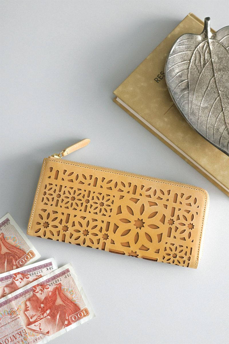 genten ゲンテン multicutwork mini マルチカットワーク ミニ小銭入れ付き長財布（L字ファスナー式） 44840