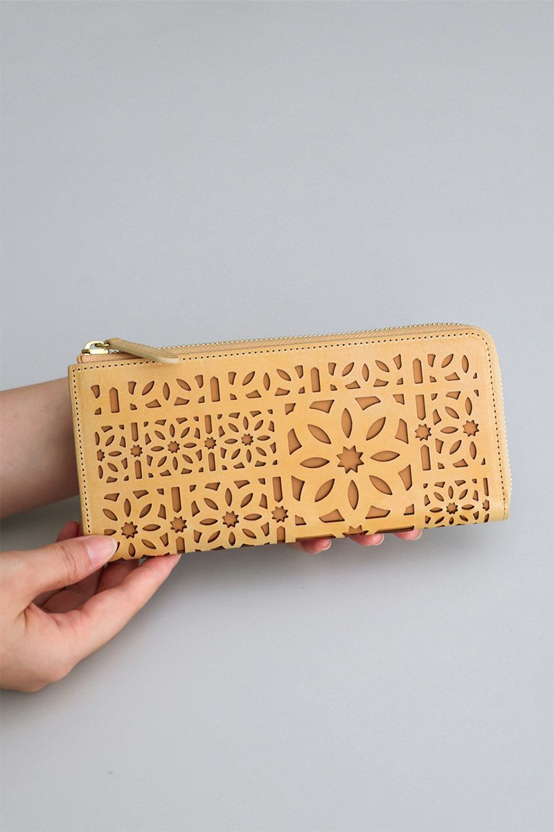 genten ゲンテン multicutwork mini マルチカットワーク ミニ小銭入れ付き長財布（L字ファスナー式） 44840