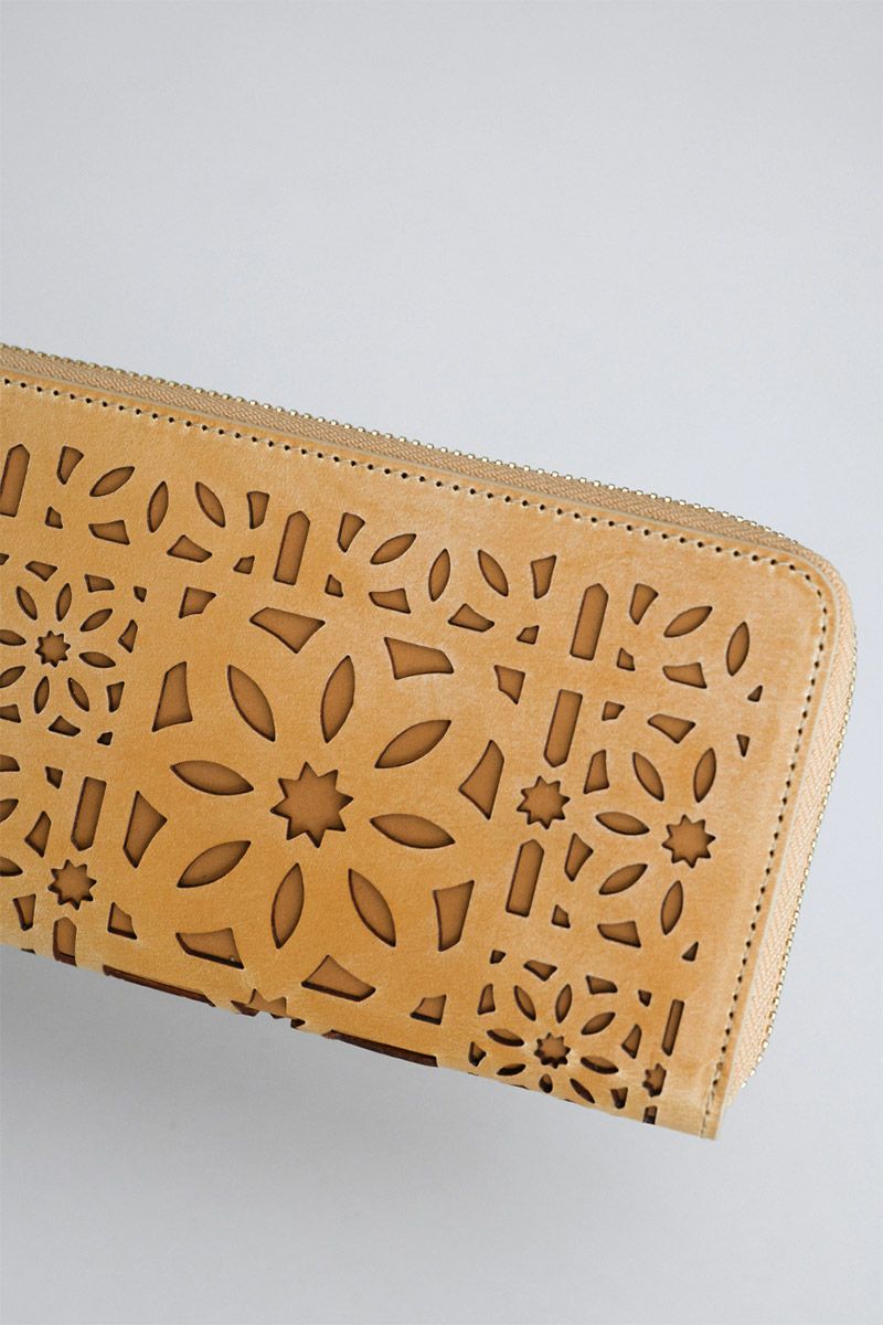 genten ゲンテン multicutwork mini マルチカットワーク ミニ小銭入れ付き長財布（L字ファスナー式） 44840