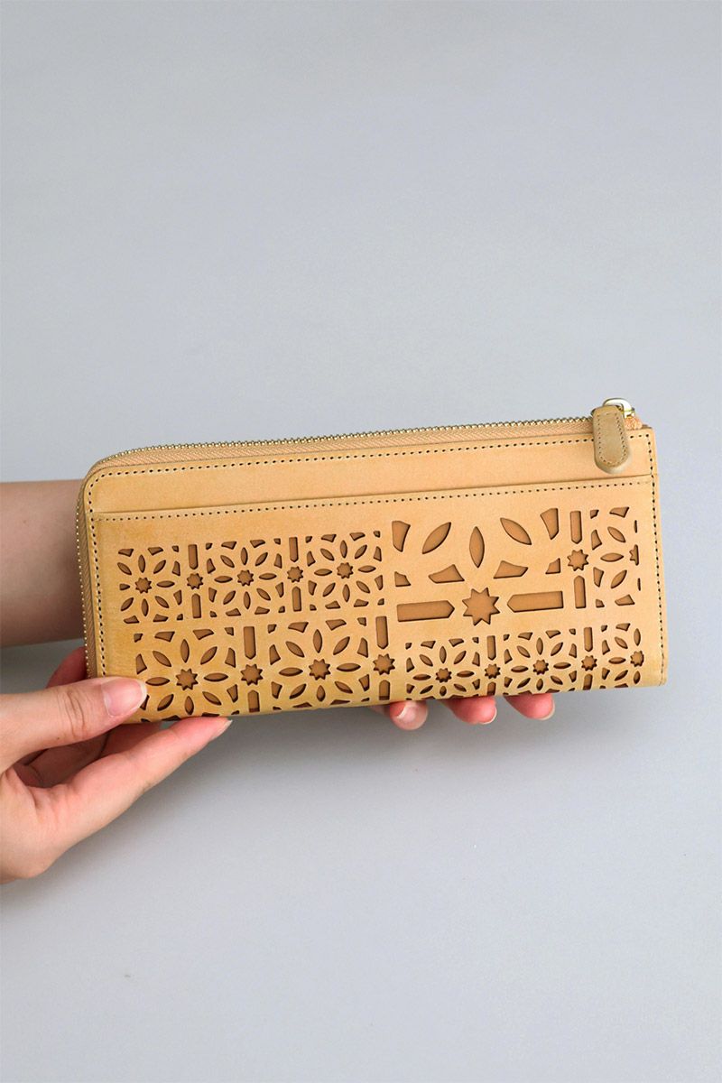 genten ゲンテン multicutwork mini マルチカットワーク ミニ小銭入れ付き長財布（L字ファスナー式） 44840