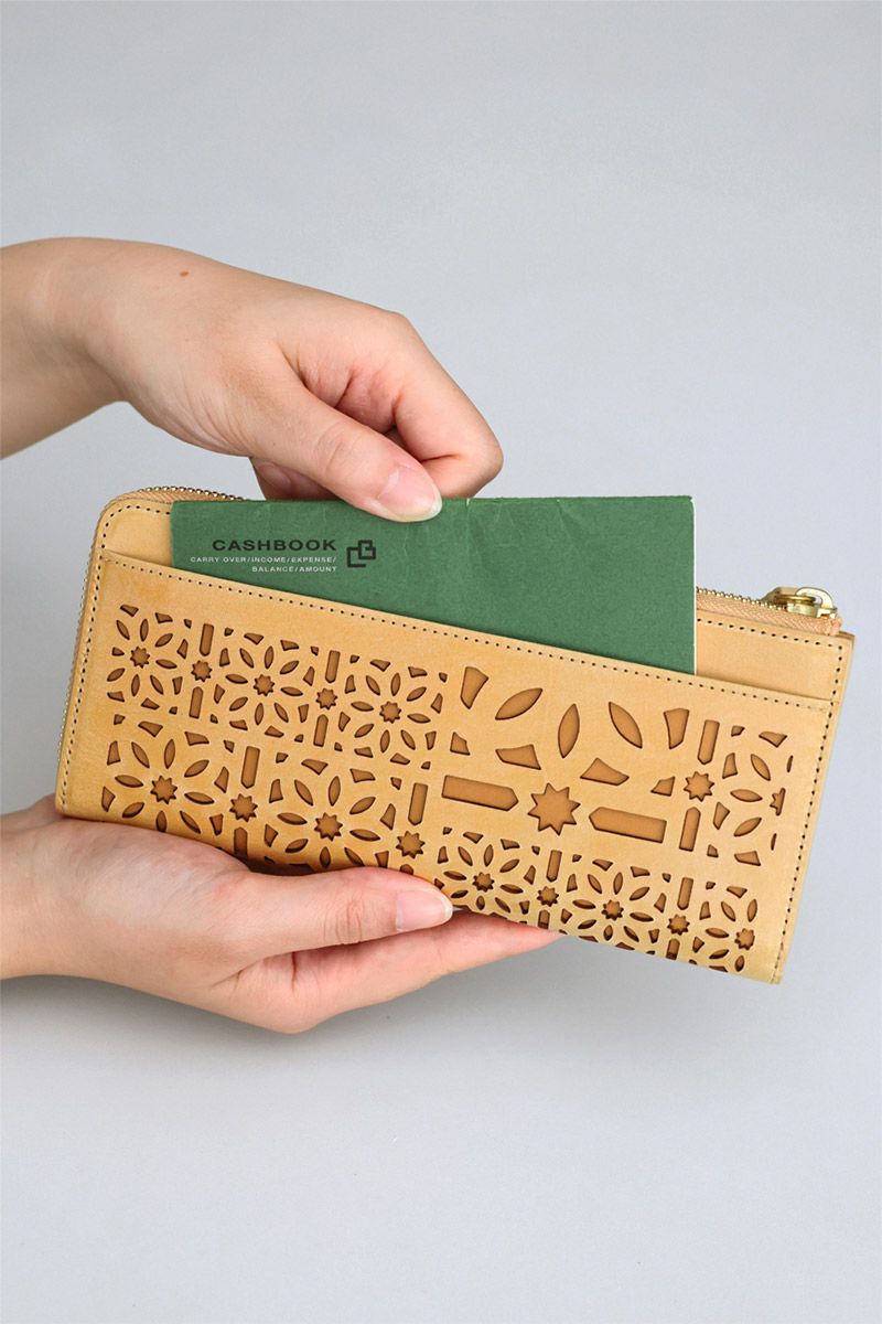 genten ゲンテン multicutwork mini マルチカットワーク ミニ小銭入れ付き長財布（L字ファスナー式） 44840