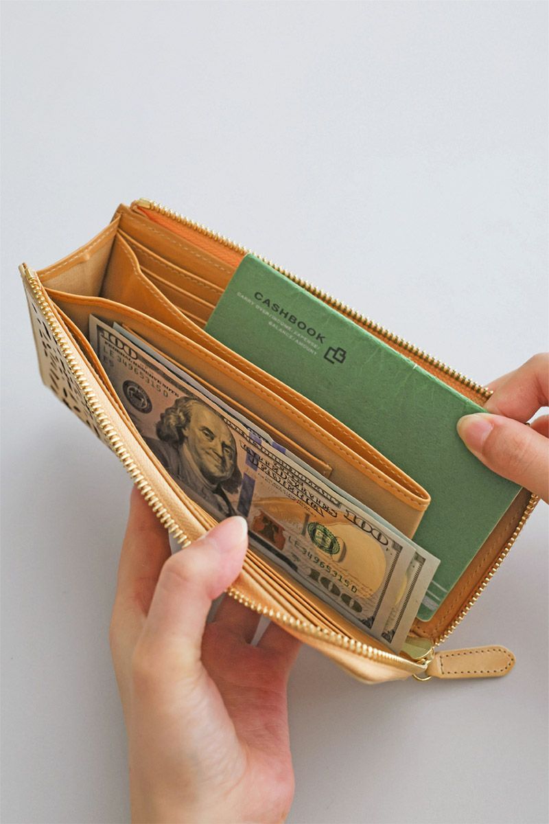 genten ゲンテン multicutwork mini マルチカットワーク ミニ小銭入れ付き長財布（L字ファスナー式） 44840