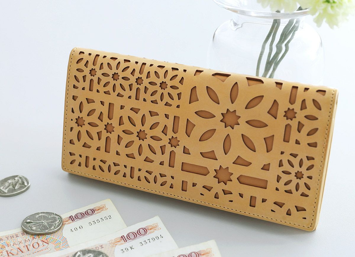 genten ゲンテン multicutwork mini マルチカットワーク ミニ小銭入れ付き長財布 44841