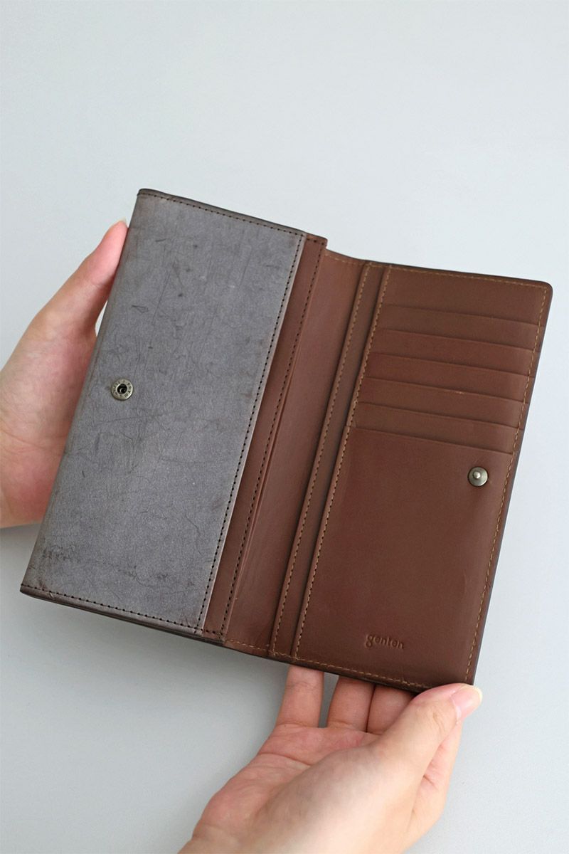 genten ゲンテン multicutwork mini マルチカットワーク ミニ小銭入れ付き長財布 44841