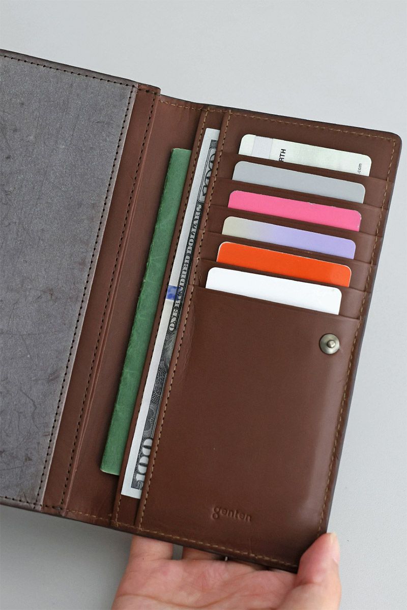 genten ゲンテン multicutwork mini マルチカットワーク ミニ小銭入れ付き長財布 44841